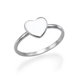 Yaffie ™ Custom Personalised Heart Initial Ring for You