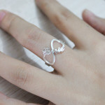 Yaffie ™ Customised Infinity Nameplate Ring - Personalised for You