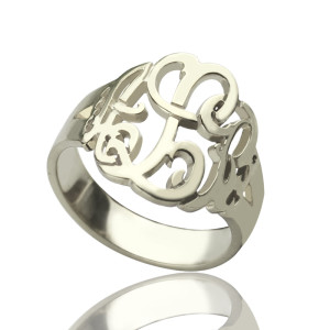 Personalised Hand Drawing Monogrammed Ring - Custom Made By Yaffie™