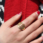 Yaffie ™ Custom-made Hand-drawn Monogram Ring Gifts with Personalization