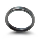 Yaffie ™ Custom Made Personalised 3mm Brushed Matte Flat Court Wedding Ring