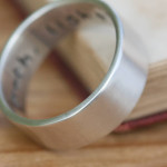 Yaffie ™ Custom a Pure and Simple Men Ring as a Personalised Keepsake