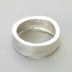 Yaffie ™ Custom Personalised Platinum Fingerprint Ring for You