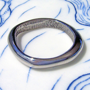 Yaffie ™ Custom Made Personalised Palladium Fingerprint Ring - Bespoke Design