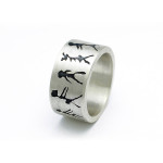 Yaffie™ Custom Personalised Capivara Cave Art Band Ring