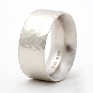 Yaffie™ Custom-Made Chunky Hammered Ring with Personalization