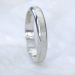 Yaffie ™ Handcrafted Customised Textured Diamond Cut Ring with Personalised Engraving