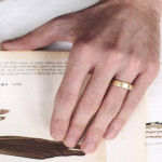 Yaffie ™ Custom Made Personalised Brushed Pillow Wedding Ring for Men