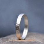 Yaffie ™ Custom-Made Personalised Handmade Rippled Wedding Ring