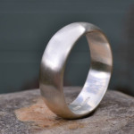 Yaffie™ Custom-Made Satin Finish Wedding Ring - Personalised Handcrafted Design