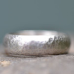 Yaffie ™ Customised Handcrafted Wedding Ring with Delicately Hammered Texture – Personalised and Made to Order