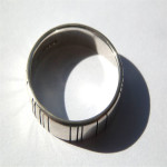 Yaffie ™ Customised Mens Oxidized Ring with Personalised Barcode