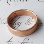 Yaffie ™ Custom Made Personalised Fairtrade Mens Wedding Ring in Mars Design