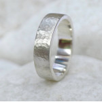 Yaffie ™ Custom Made Hammered Ring for Men - Personalised Just for You