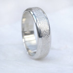 Yaffie ™ Custom Made Men Ring with Concrete Texture - Personalised