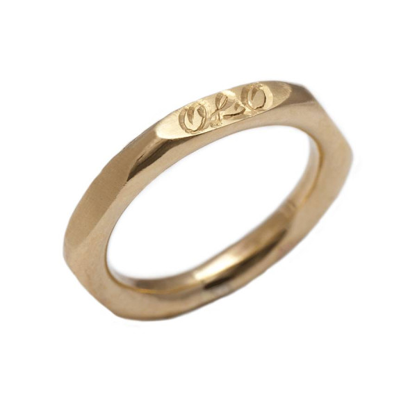 Yaffie ™ Custom-Made Personalised Hexagonal Ring