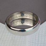 Customised Men Wedding Band with Personalised Engraving - Handcrafted by Yaffie ™