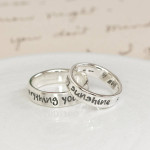 Yaffie ™ Customised Script Ring for Personalization