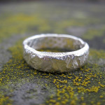 Yaffie ™ Custom-Made Personalised Slim Ring with Rocky Outcrop Design
