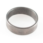 Yaffie ™ Customised Oxidized Flat Wedding Band Ring - Personalised for You