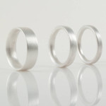 Yaffie ™ Custom Comfort Fit Matt Personalised Wedding Ring for Men