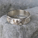 Yaffie ™ Customised Unisex Textured Band Ring - Handcrafted and Personalised