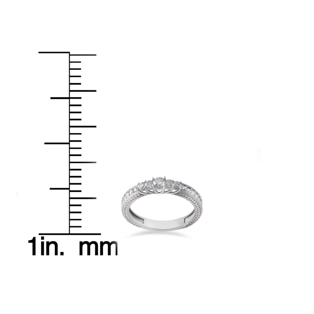 Vintage White Gold Diamond Ring - Celebrating Love with Yaffie Timeless Elegance