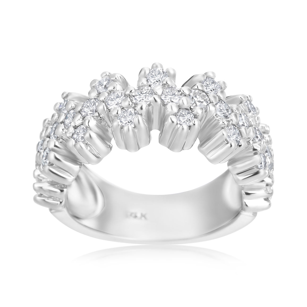 Sparkling Yaffie 1ct TDW Diamond Ring in White Gold