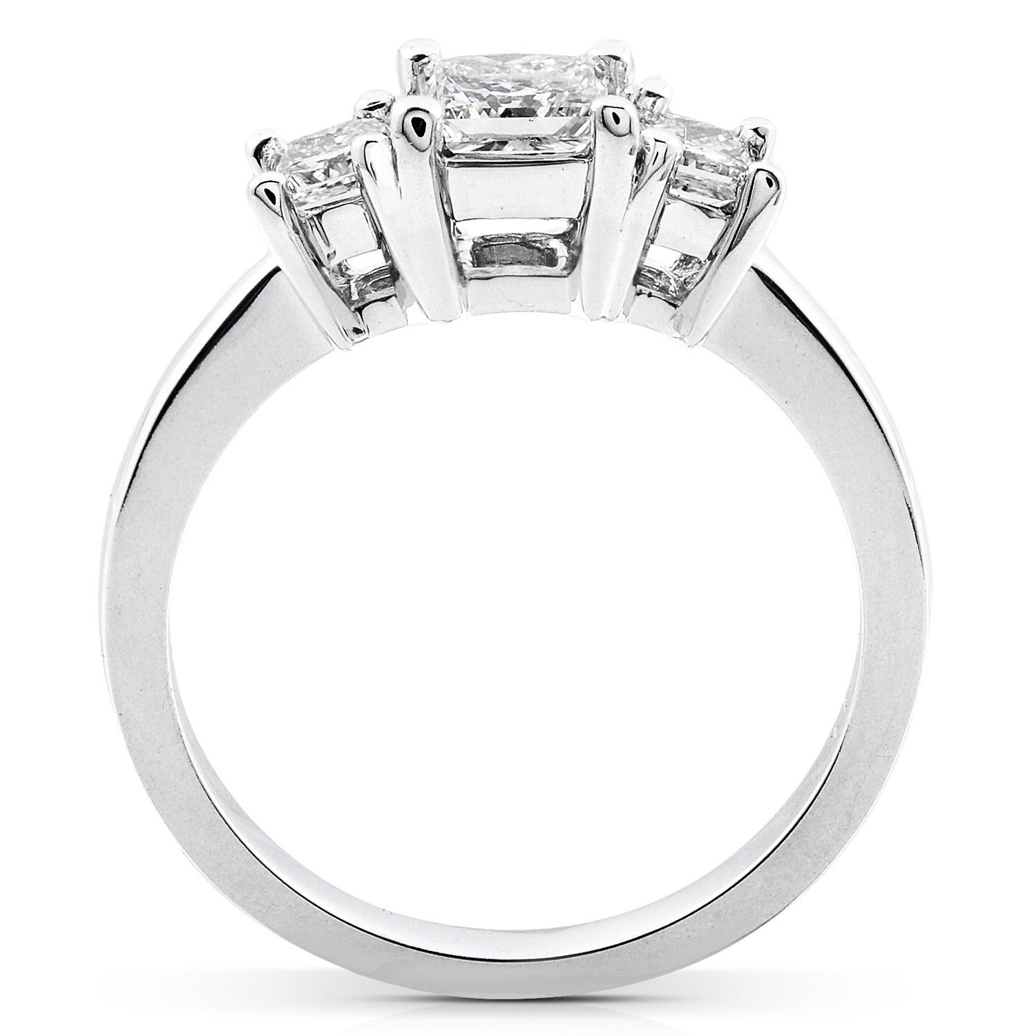 Princess Cut Diamond Trio by Yaffie Gold - 1 Carat