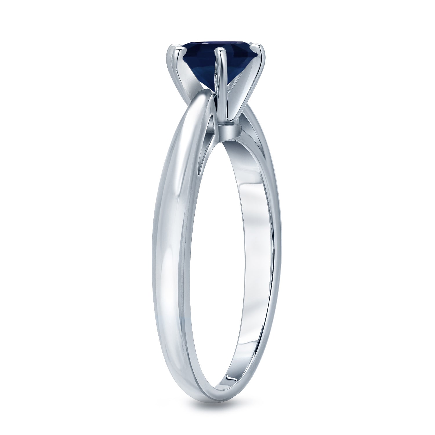 Engage in Elegance with Yaffie Blue Sapphire Solitaire Ring - 1 1/2ct &amp; 6-Pronged!