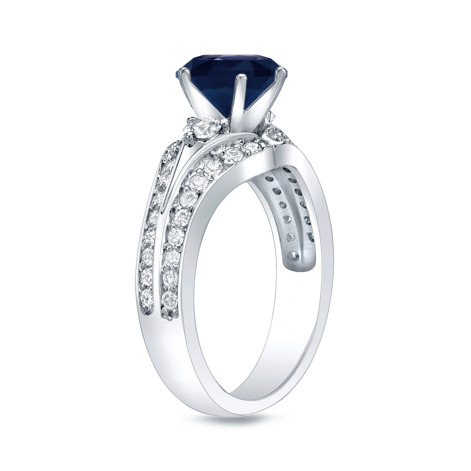 Sapphire and Diamond Engagement Ring - Yaffie Gold