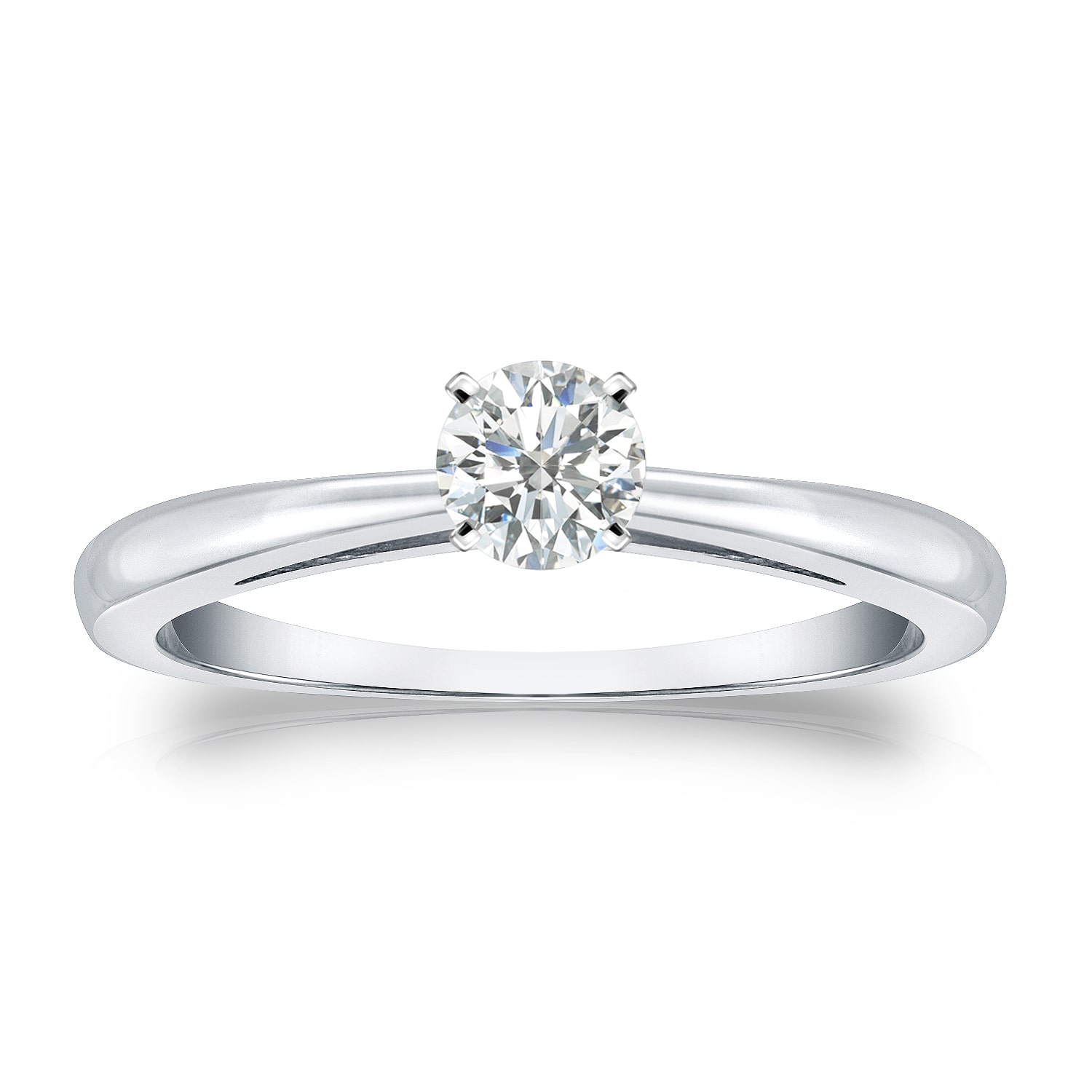 Say &quot;I Do&quot; to Yaffie Gold Round-cut Diamond Solitaire Ring with 1/4ct TDW!