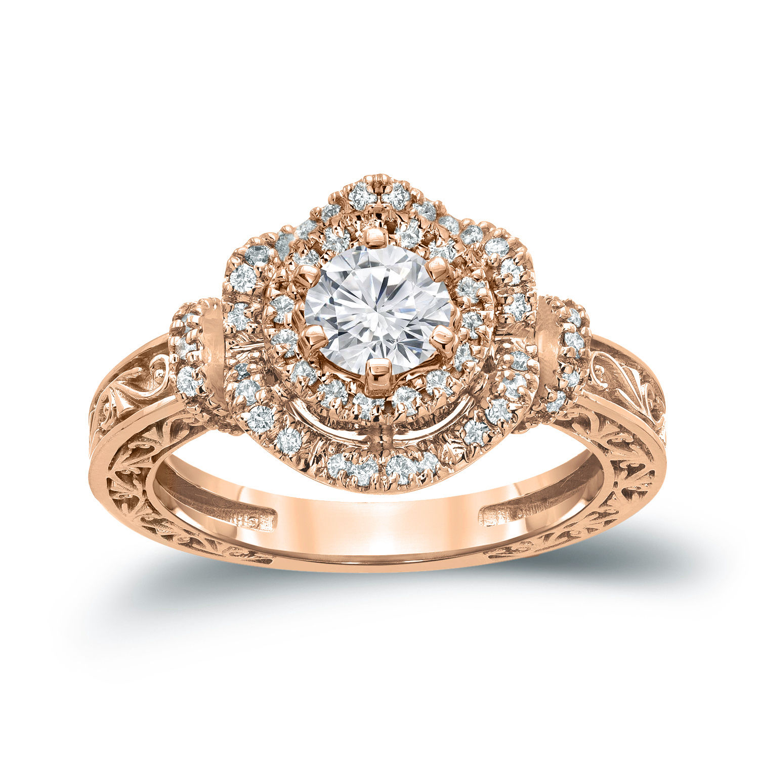 Yaffie Gold 1ct TDW Diamond Engagement Ring