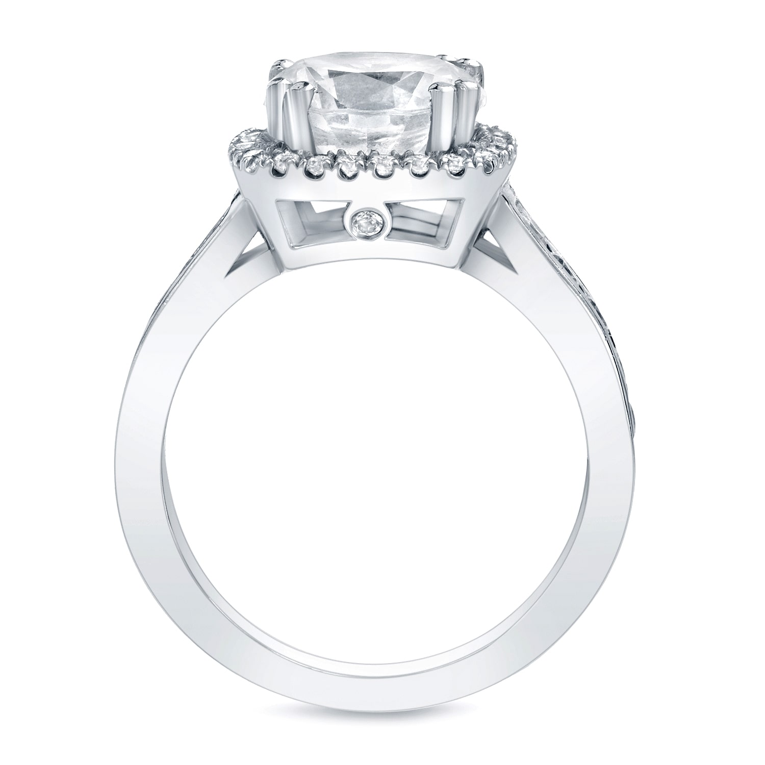 Certified Cushion Cut 2ct TDW Diamond Engagement Ring - Yaffie Gold