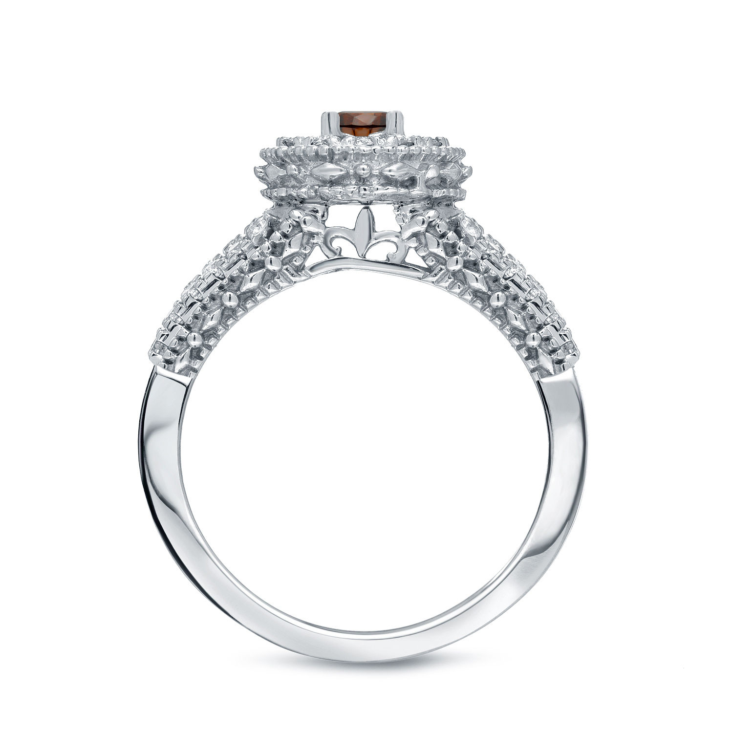 Engage in Elegance with a Yaffie Gold Round Halo Diamond Ring
