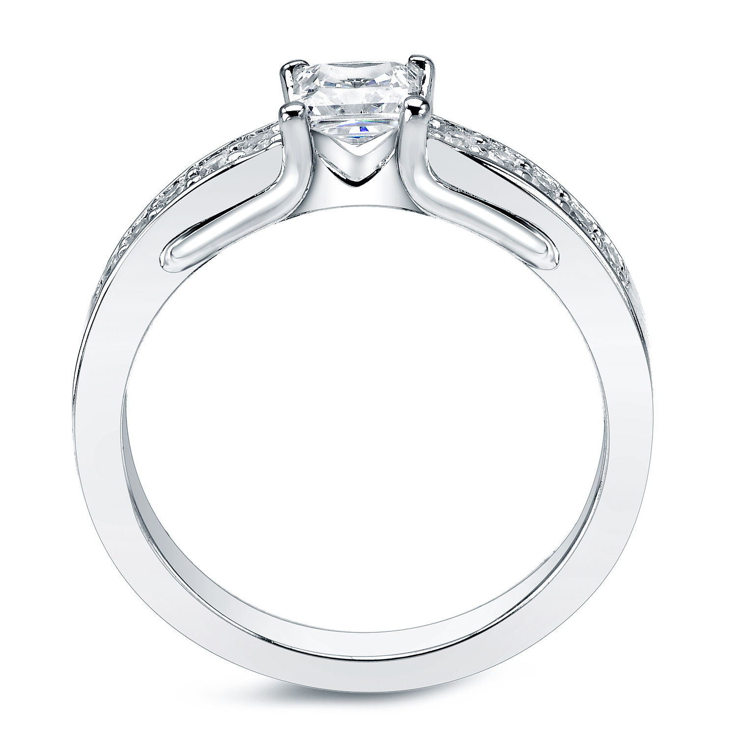 Certified Round Diamond Bridal Ring Set with 1/2ct TDW by Yaffie Platinum
