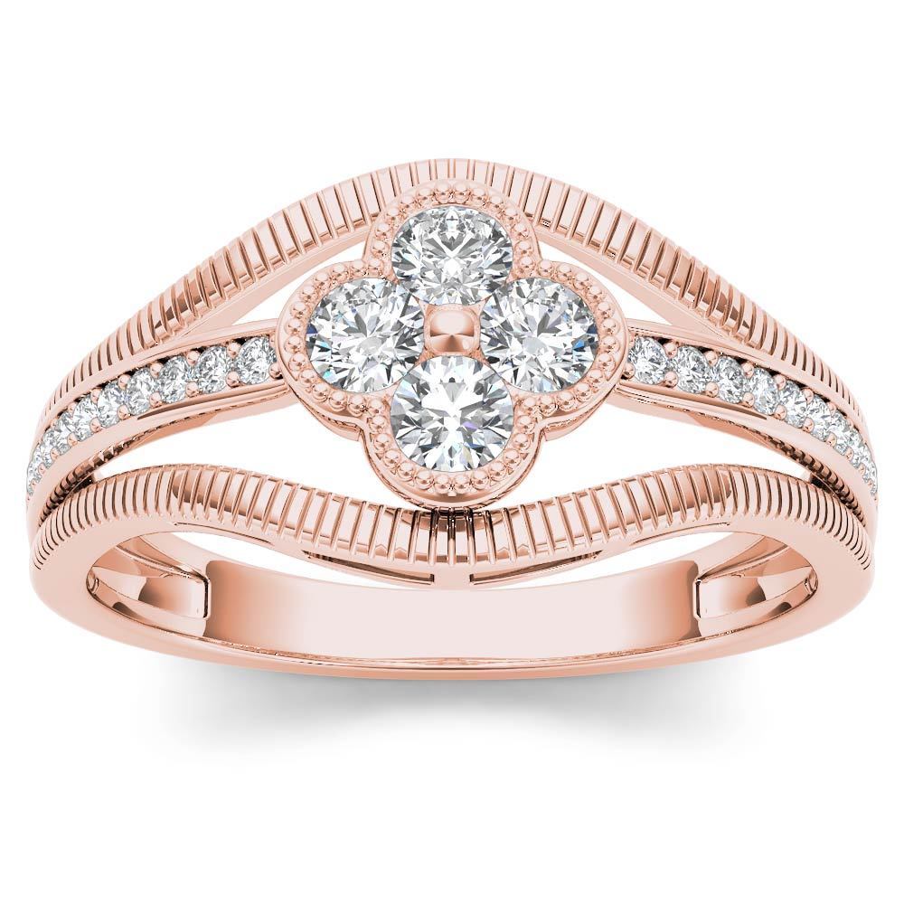 Sparkling Yaffie Rose Gold Diamond Ring with 1/3ct TDW – A Fashionable Statement