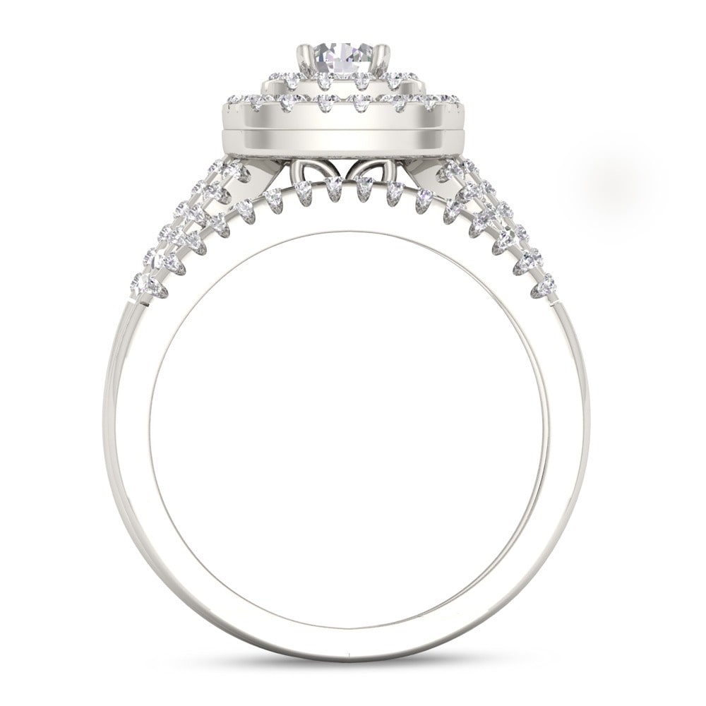 Yaffie White Gold Diamond Bridal Set Ring (1ct TDW)