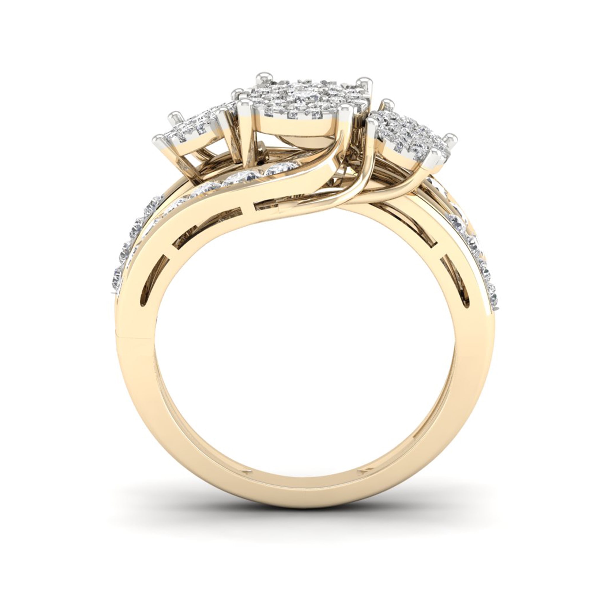 Sparkling Yaffie Ring with two exquisite diamonds totaling 1 carat!