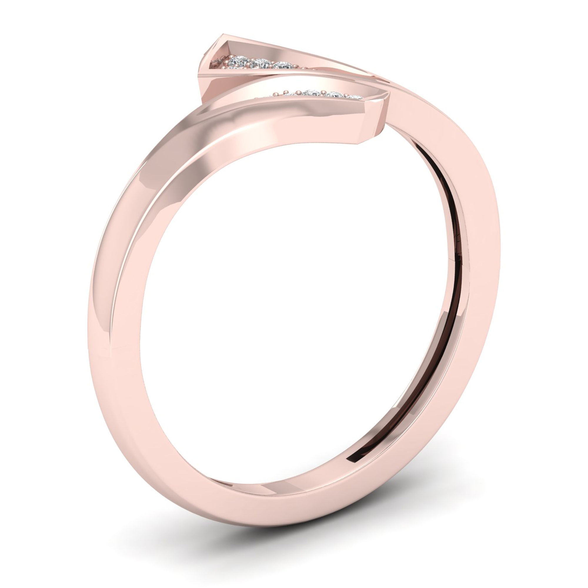 Double the Style with Yaffie 1/20ct TDW Diamond Fashion Ring