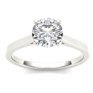 Radiant Yaffie Gold Diamond Engagement Ring: 1ct TDW Brilliance