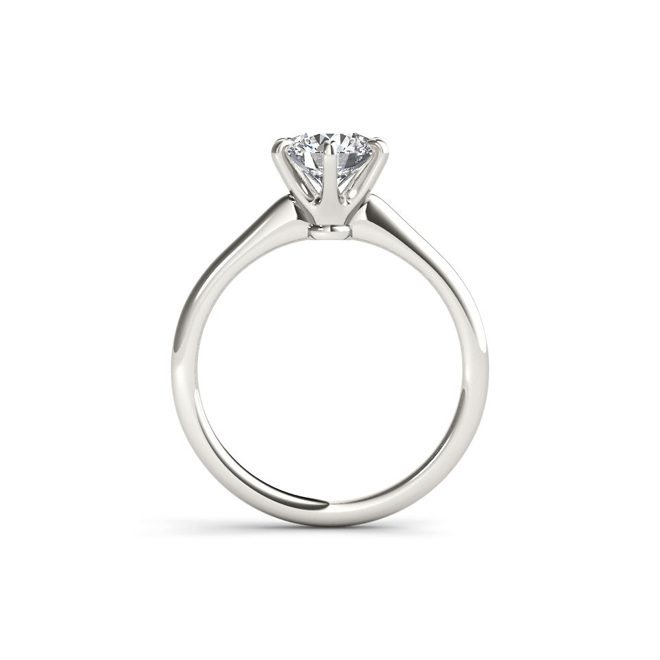 Sparkling Yaffie White Gold Engagement Ring with 1 Carat TDW Diamond