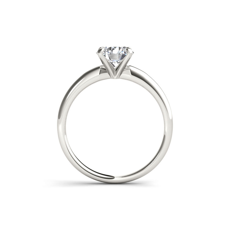 Sparkling Yaffie White Gold Engagement Ring with 1 Carat TDW Diamond