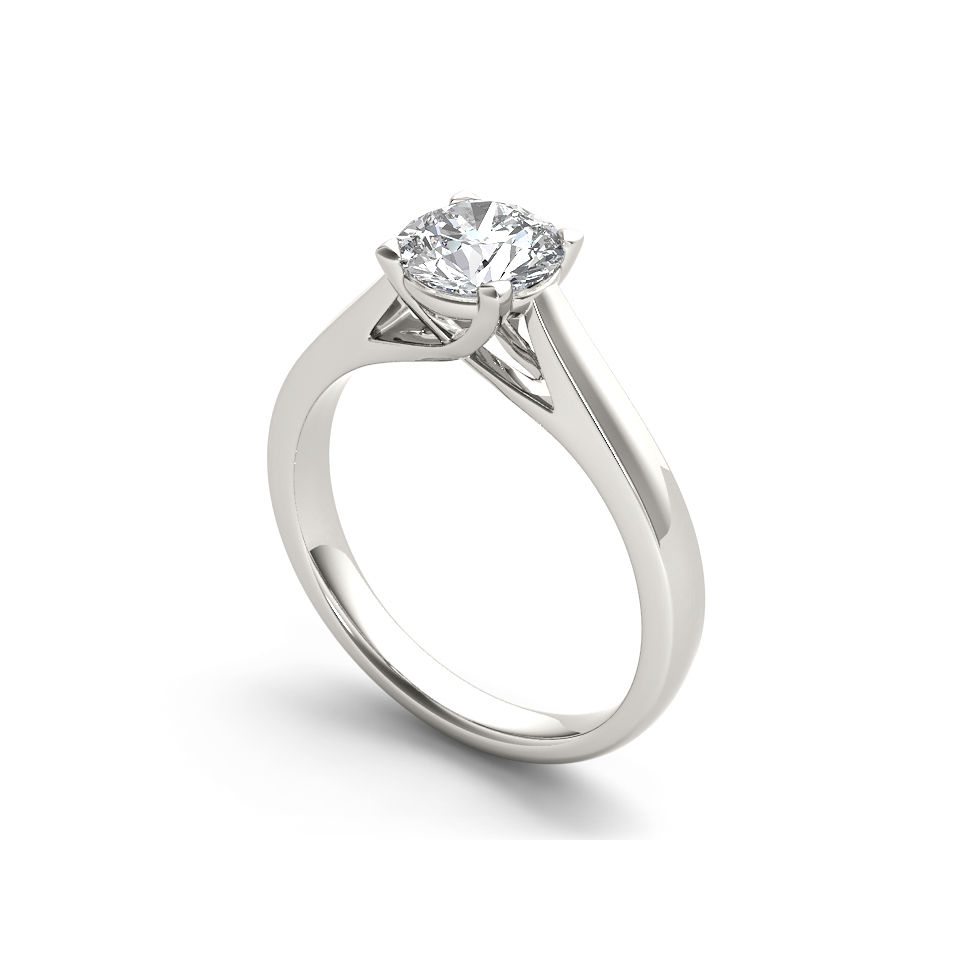 Yaffie Exquisite White Gold Diamond Engagement Ring: 1ct TDW