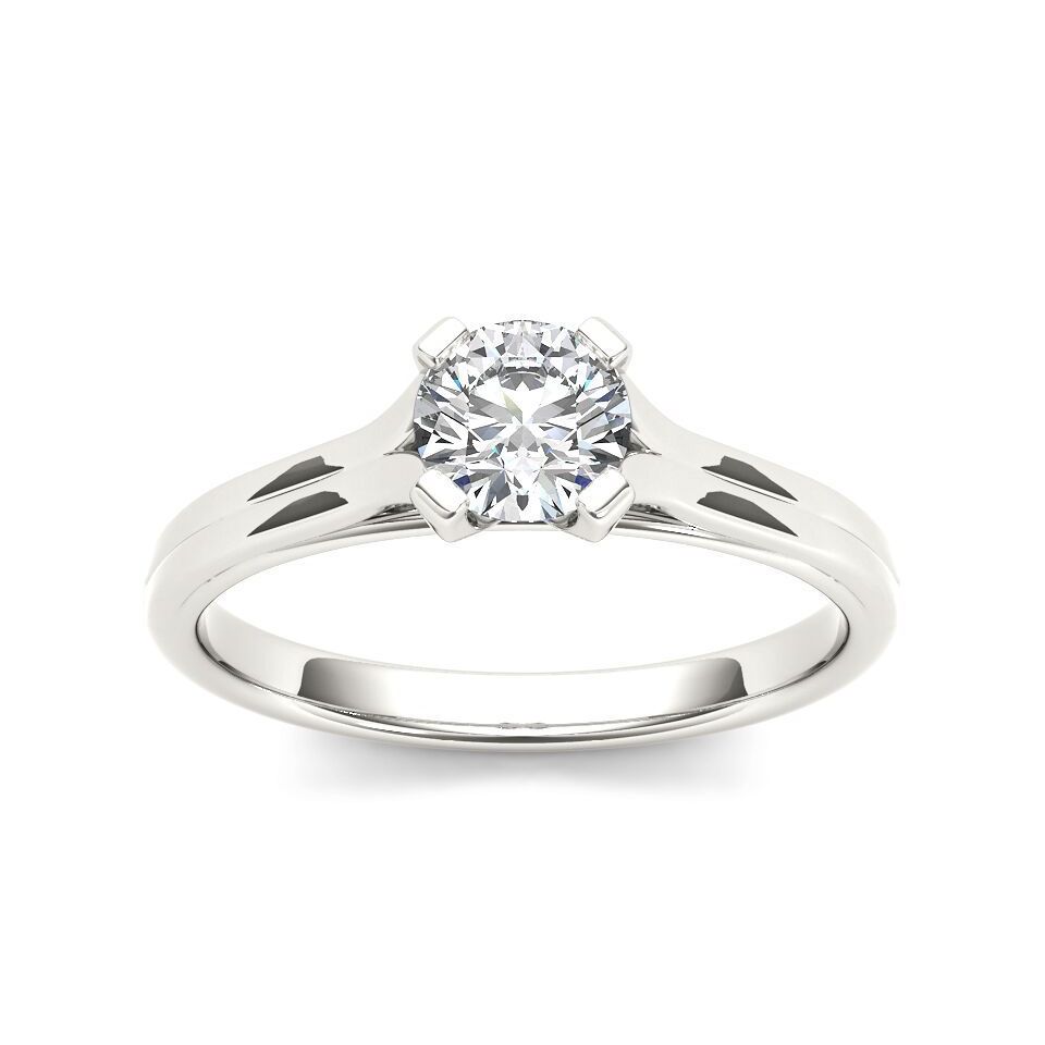 Yaffie Classic White Gold Engagement Ring with 3/4ct Diamond Brilliance