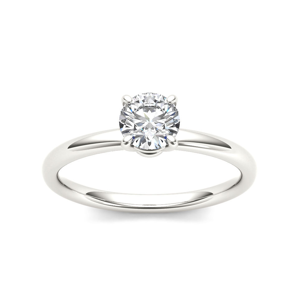 Yaffie Classic White Gold Engagement Ring with 3/4ct Diamond Brilliance