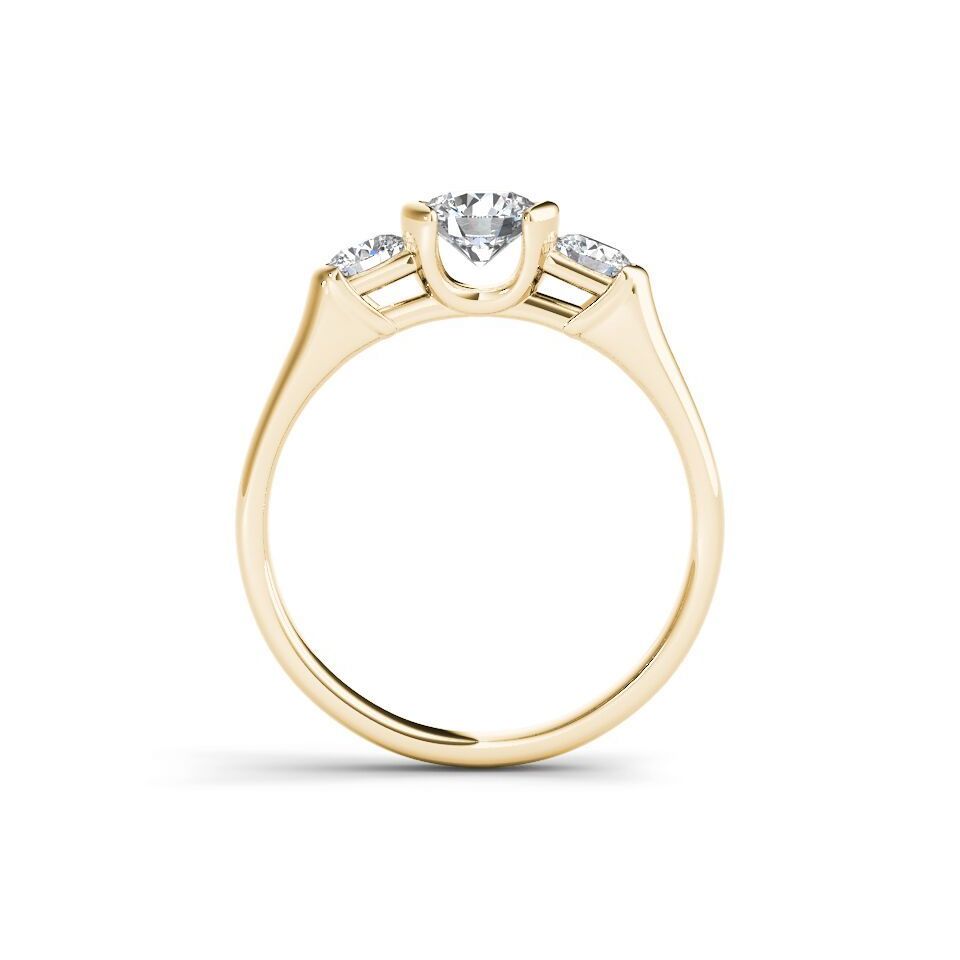 Celebrate Love with Yaffie Gold 1.25ct TDW Diamond Trilogy Anniversary Ring!