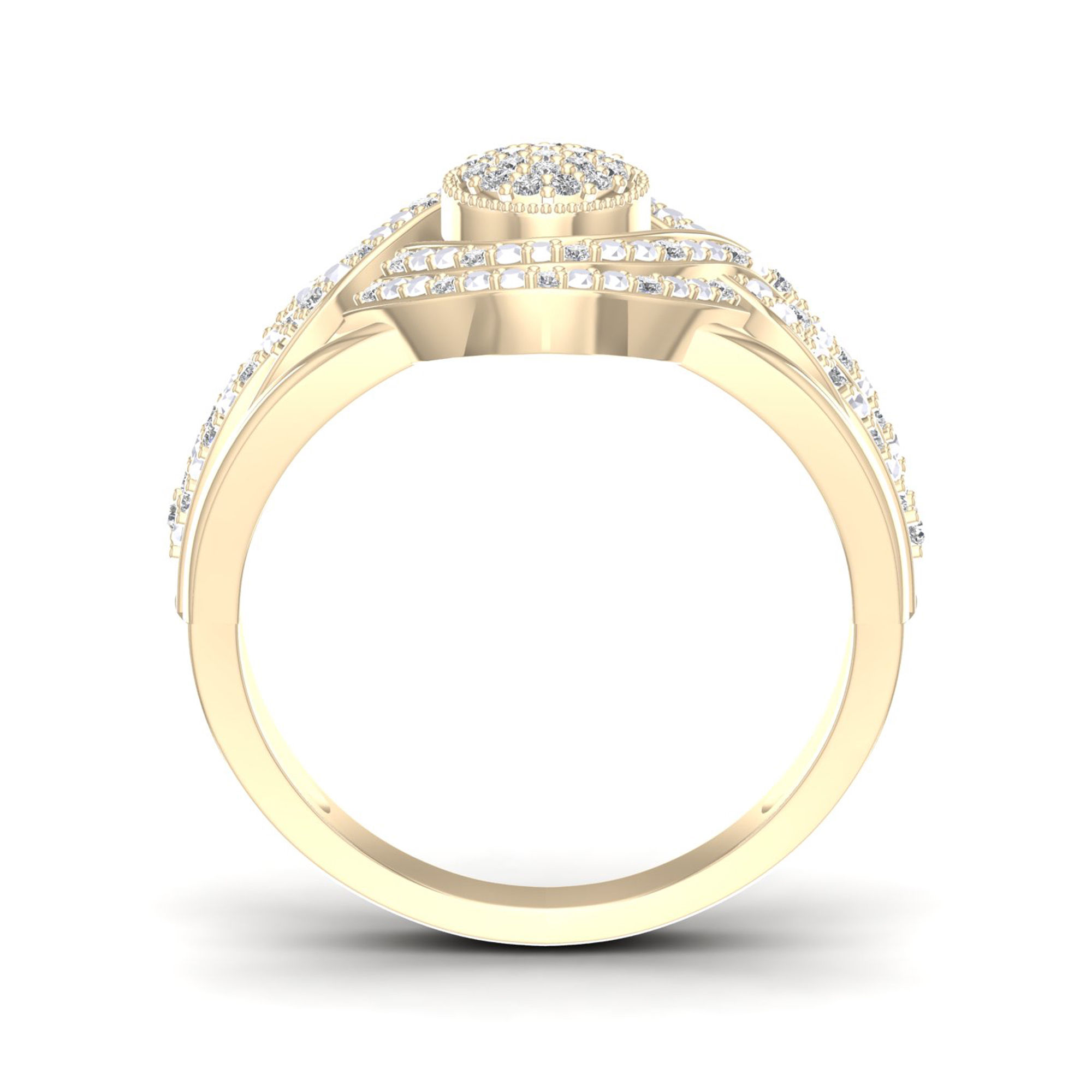 Diamond Cluster Ring with 1/6ct TDW by Yaffie