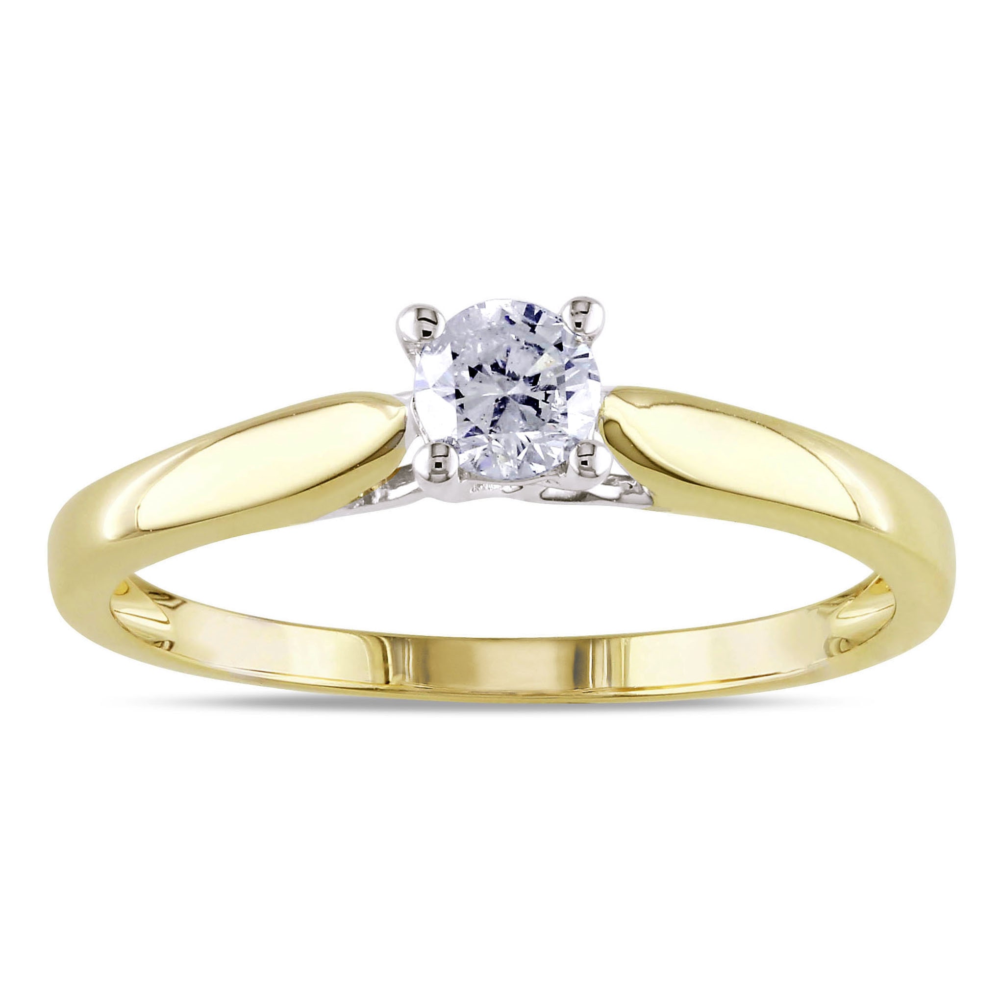 Make a Dazzling Statement with Yaffie White and Gold Diamond Engagement Ring