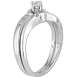 White Gold Diamond Bridal Set with 1/4ct TDW by Yaffie